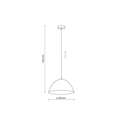 FARO Mid-Century Modern Pendant Ceiling Light Fixture for Kitchen Island, Dining Room & Living Room
