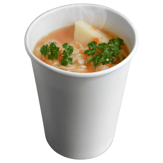 32 oz White Paper Soup Cups