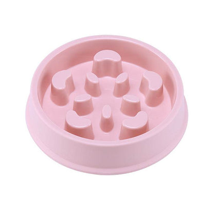 Pet Cat Dog Slow feeder Bowl Anti Choking Slow Feeding Puzzle Feeder
