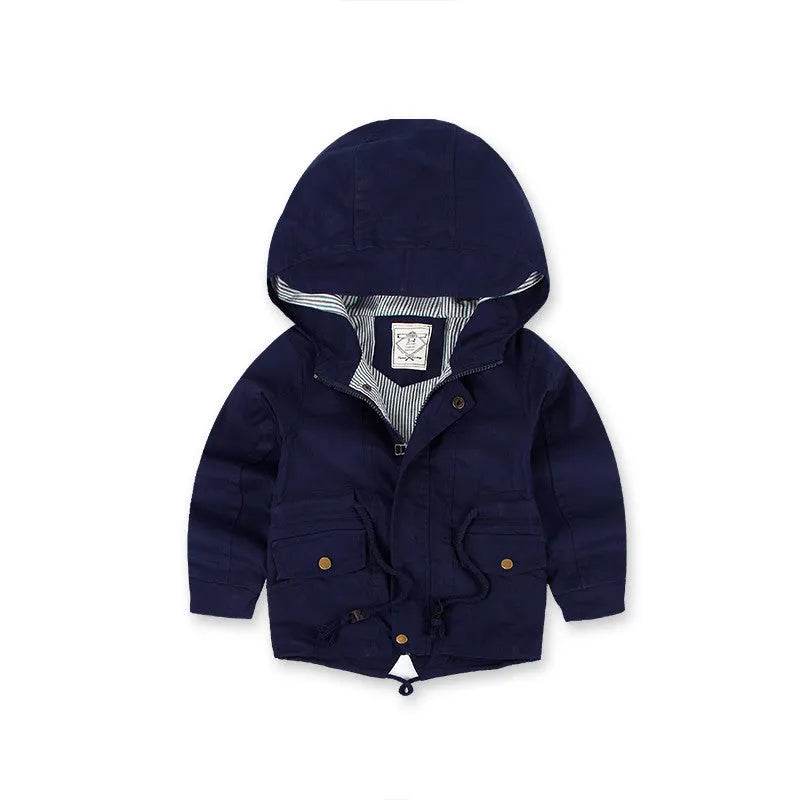 Children Cashmere Hoodie Windproof Winter jacket kids