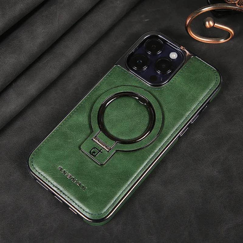 Luxury Magnetic Bracket Phone Case Business Drop-resistant Leather Case