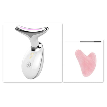 LED neck beauty device - Photon Therapy Neck Beauty Anti Wrinkle Machine EMS Tighten Massager