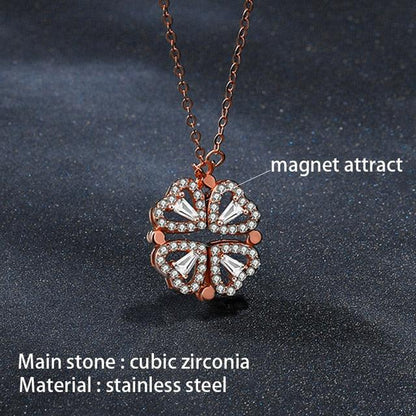 Flower Magnetic Attract Together Necklace