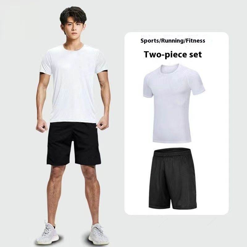 Fitness apparel - Quick Drying Workout clothes for men 4pcs Gym set wear