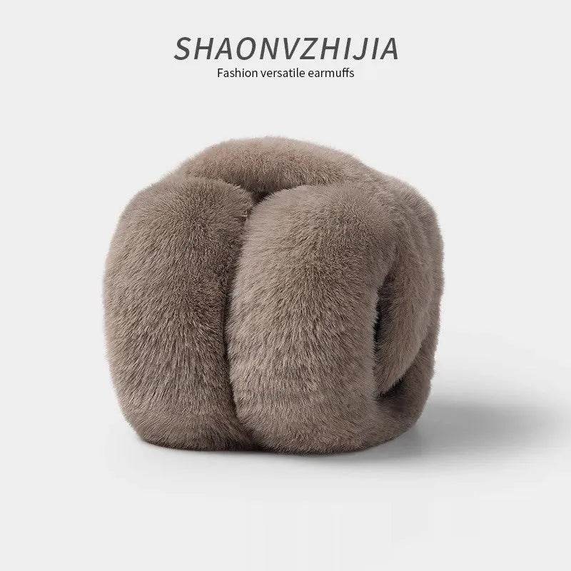 Unisex Plush Winter Earmuffs, Warm-Keeping Plus Size Ear Warmers for Men & Women