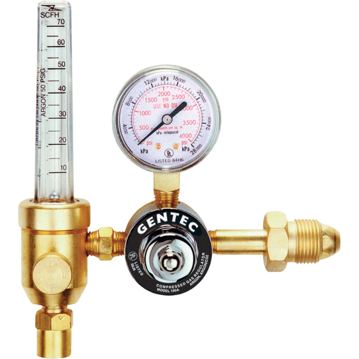 195 Series - "Mig Master" Flowmeter Regulators, Argon, CGA580 Inlet