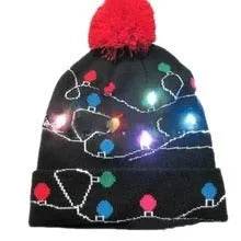 Bonnet de Noël lumineux à LED