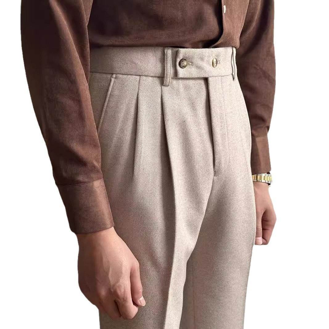 Straight Fitted All-matching formal business Office Work Suit Pants trouser  For Men