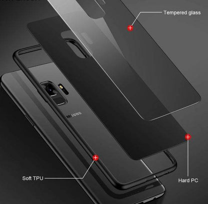Personalized Customized phone case tempered glass case for iphone and Samsung