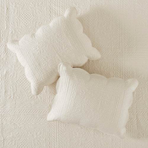 3 Piece Reversible Scalloped Edge Quilt Set Bedding Comforter set