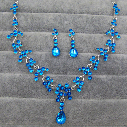 Purple stone bridal wedding jewelry accessories