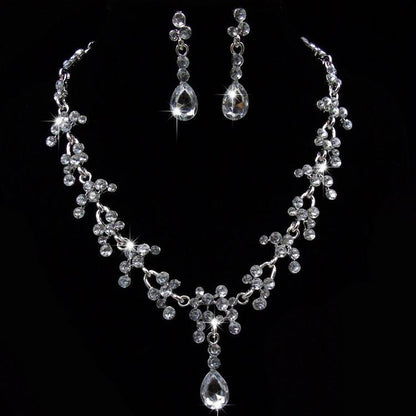 Purple stone bridal wedding jewelry accessories