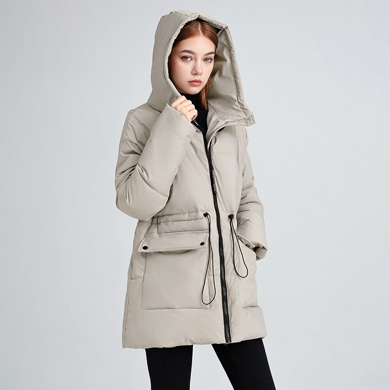 Women's Versatile Hooded Cotton-Padded Jacket