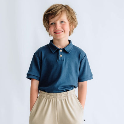 Kids' Bamboo Polo Shirt | White