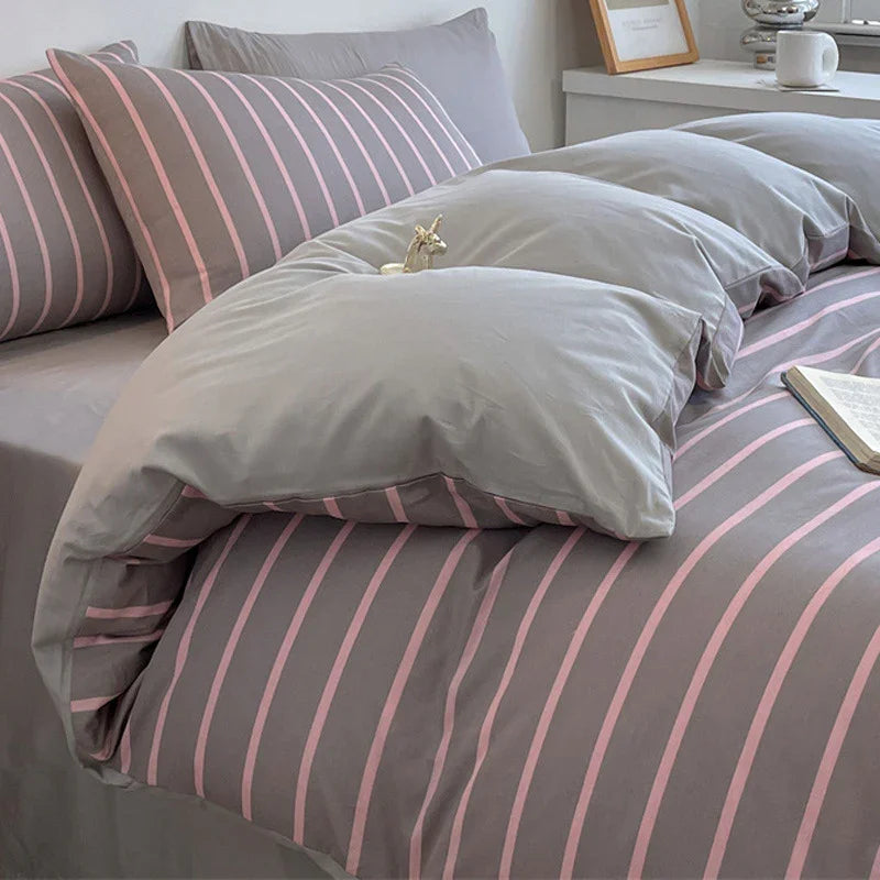 Pure Cotton Class A Four-piece Quilt Cover Household Pure Cotton Bed Sheet Duvet Cover