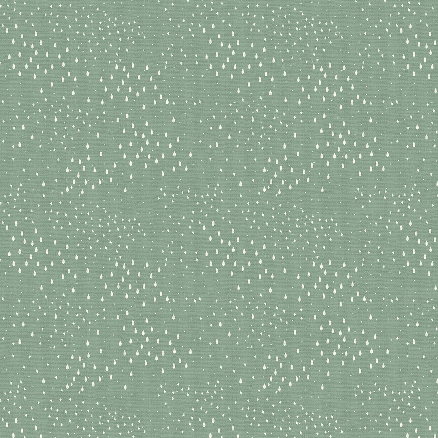 Sky Adventures Double Gauze -  Starry Rain - Sage