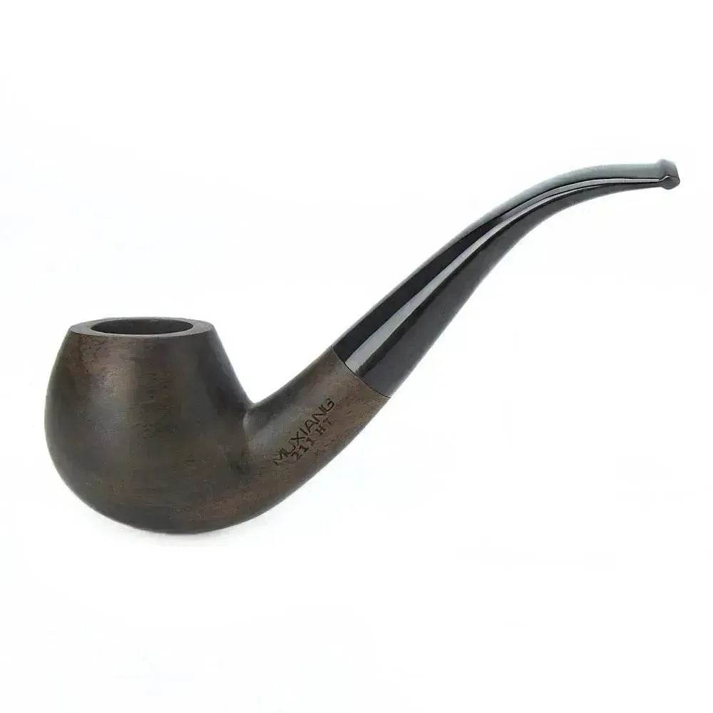 Wooden Pipe flue filter smoking set - ebony pipe