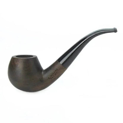Wooden Pipe flue filter smoking set - ebony pipe