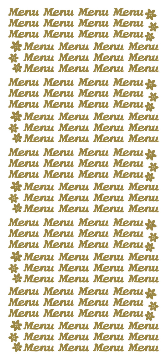 Peel Off Stickers - Menu