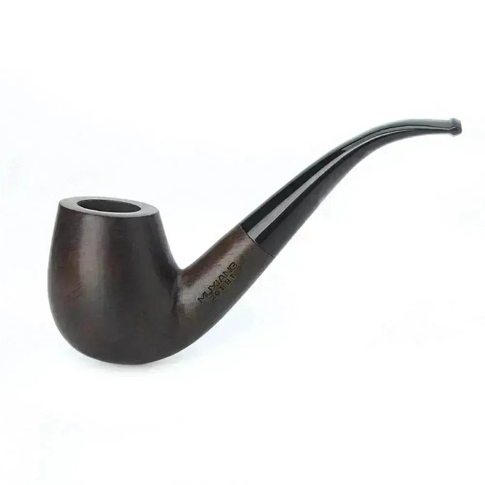 Wooden Pipe flue filter smoking set - ebony pipe