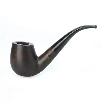 Wooden Pipe flue filter smoking set - ebony pipe