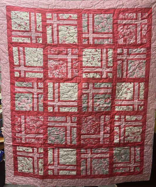 Store Sample- Lap Quilt- Blossoms