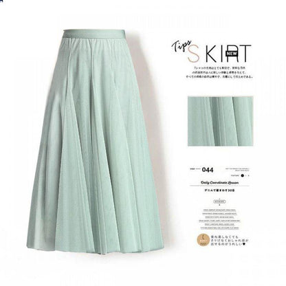 Pleated Mesh Midi Skirt – Women's Prairie Swing Skirt