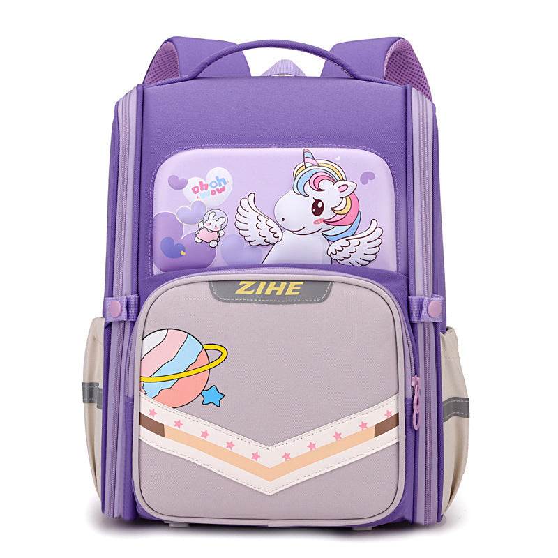 Sac à dos cartable grande capacité avec soutien dorsal