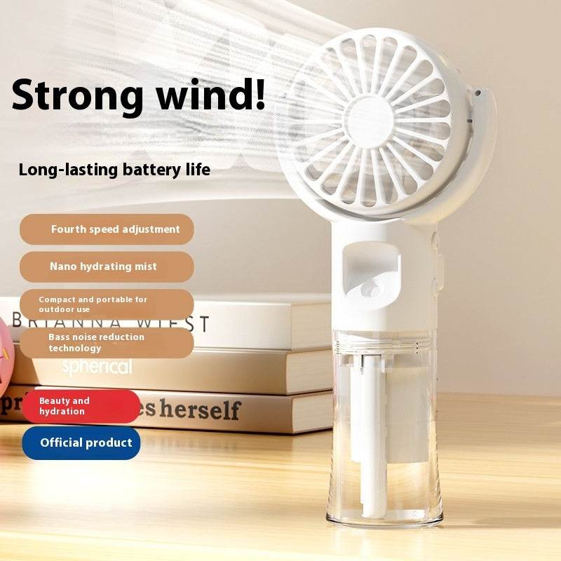 Usb Rechargeable Halter Portable F4 Handheld Spray Hydrating Fan