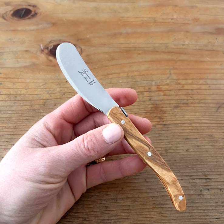Laguiole ® Butter knife, Olive wood handle
