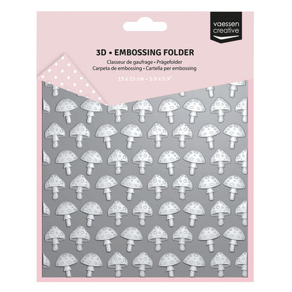 Vaessen Creative • Embossing Folder Mushrooms 5.9x5.9in 1pcs
