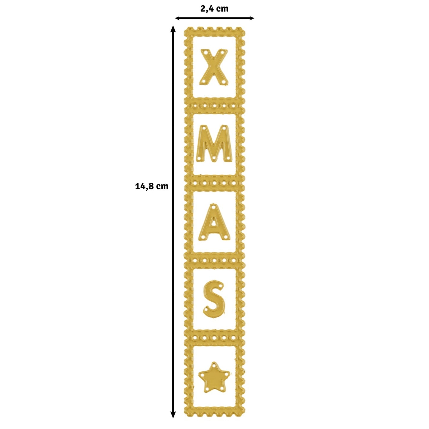 Vaessen Creative • Cutting Die Set Postal Stamp Strip