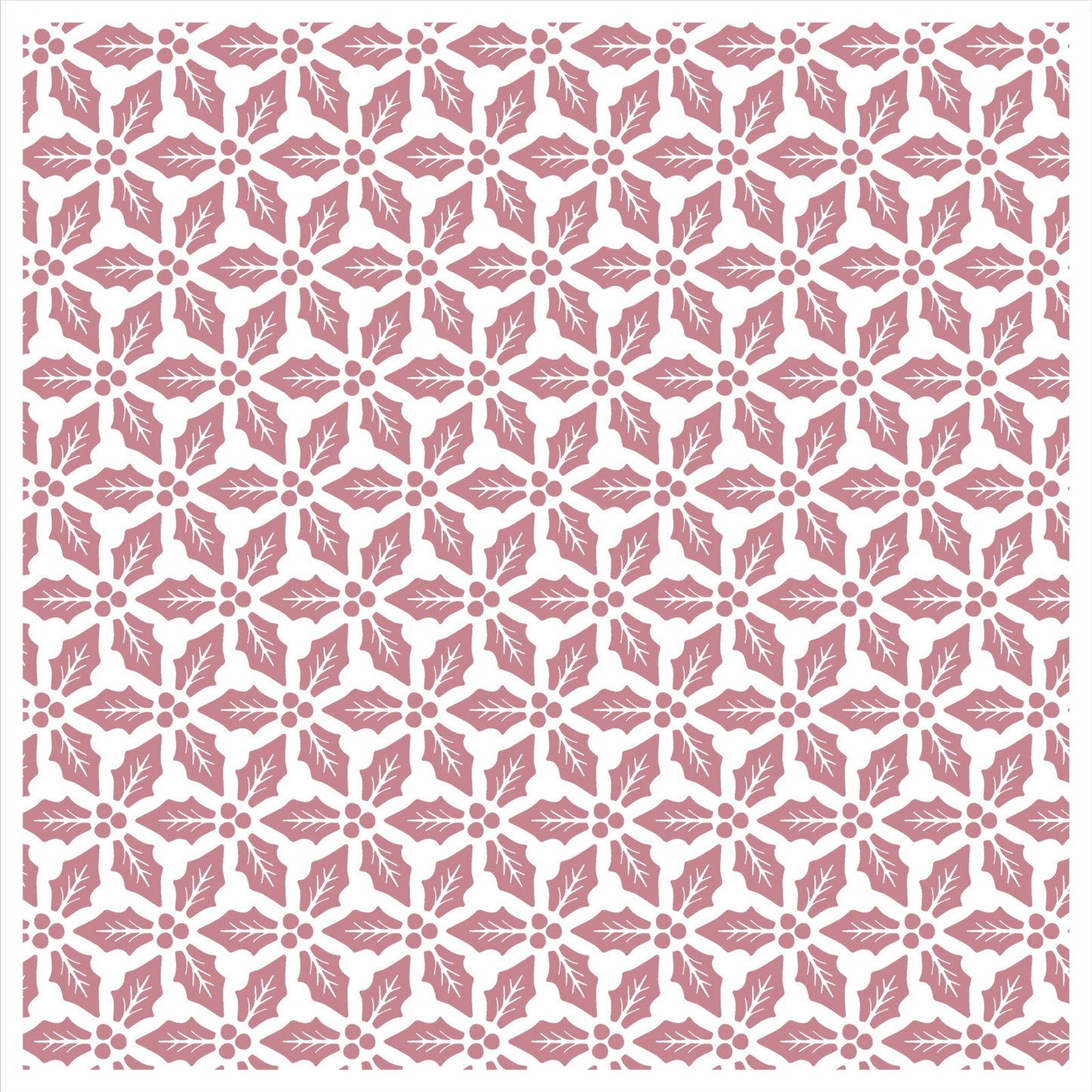 Vaessen Creative • Stencil Holly Leaves 15x15cm