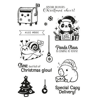 Vaessen Creative • Clear Stamps Panda Claus