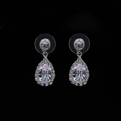 Luxury Zircon drops sparkling sets of beautiful bridal suite