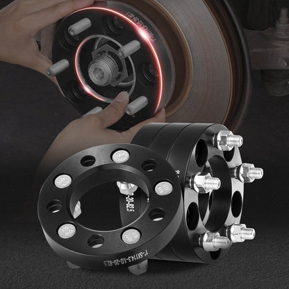 Wheel Spacers Wheel Adapters 5 Lug Forged Spacer 4 PCS Black