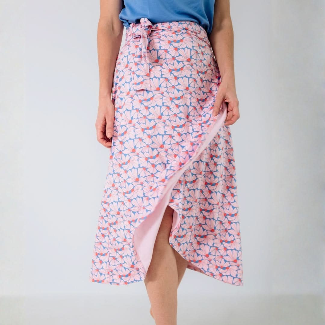 Ladies Bamboo Wrap Skirt | Saltwater Floral