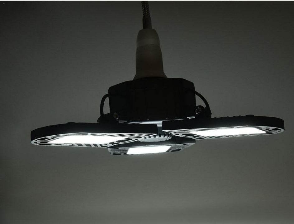 Lampe de garage déformable, lumière de radar, lampe industrielle d'entrepôt, éclairage domestique haute intensité