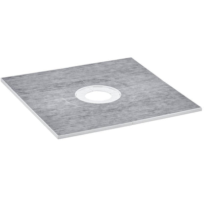 Shower Curb Kit, 36x36 Shower Pan Kit With 6.3 Central Drain, Lightweight EPS Shower Installation Kits With 2 Waterproof Cloths, Shower Pan Slope Sticks Fit For Bathroom