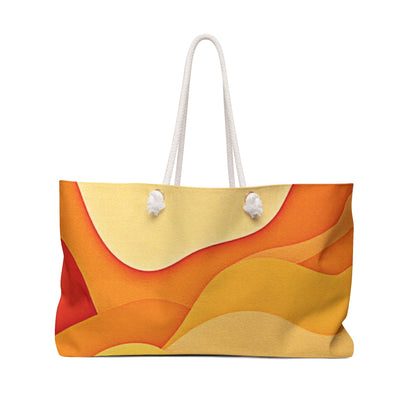 Abstract Color Wave Weekender | Beach Tote Bag | Large Tote Bag