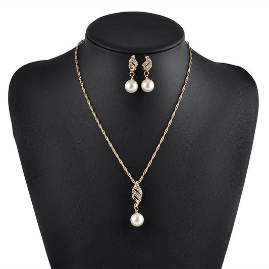 Parure de bijoux robe de mariée perlée pour banquet