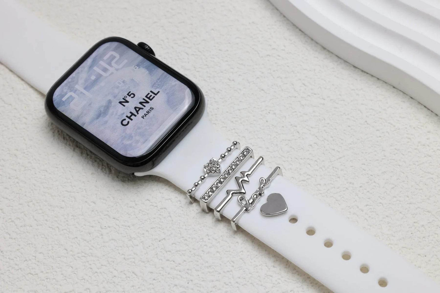 DIY Decorative Buckle Silicone Watch Strap Accessories