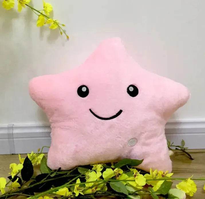 Oreiller Lumineux Unique Étoile Scintillante Design LED Lumière Coussin Coloré Étoiles Peluche Oreiller Jouets Cadeau Pour Enfants Fille