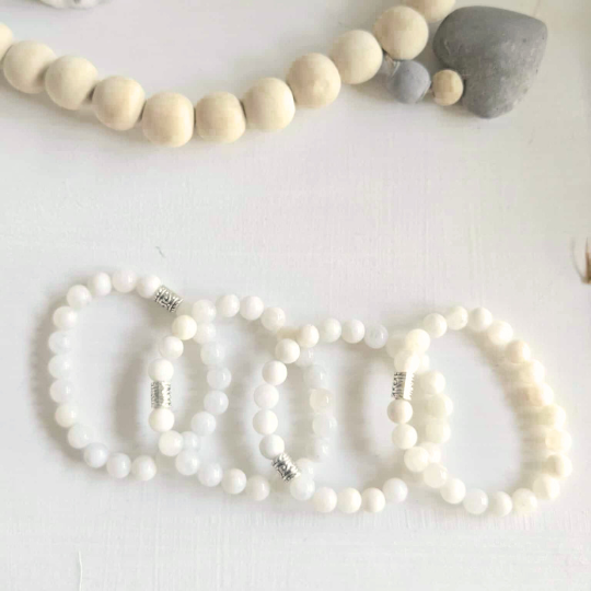 Bracelet perles pierre de lune | La pierre des nouveaux départs