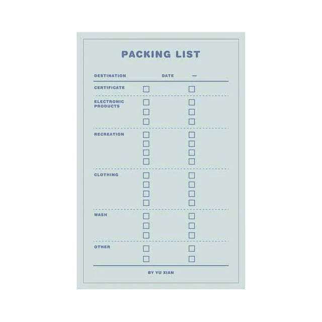 Daily Weekly Notepad Planner Tearable Message Memo Book