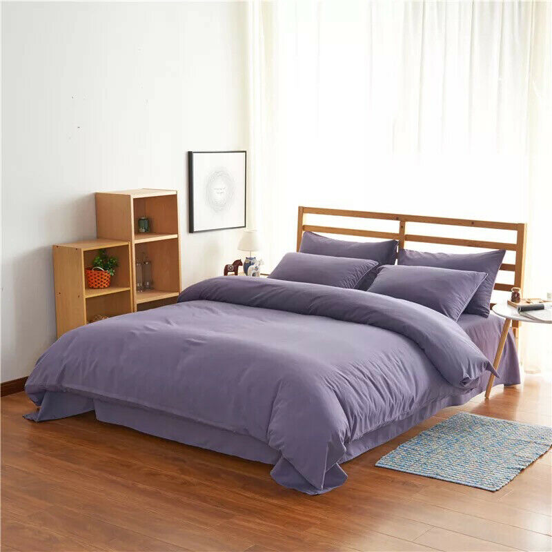 4-Piece Bedding Set – Modern Floral Polyester Sheet & Duvet Cover Set with Pillowcases