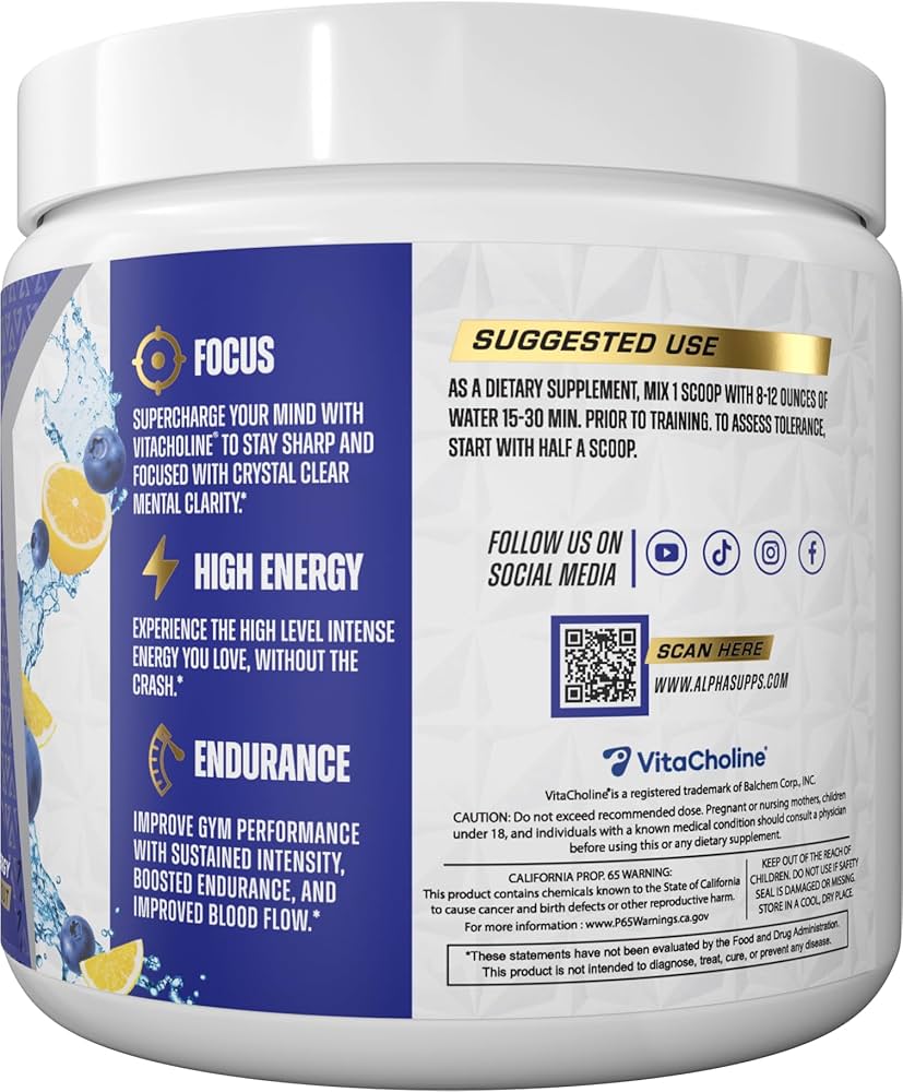 Sustained Energy Pre-Workout: Alpha Supps for Mental Clarity