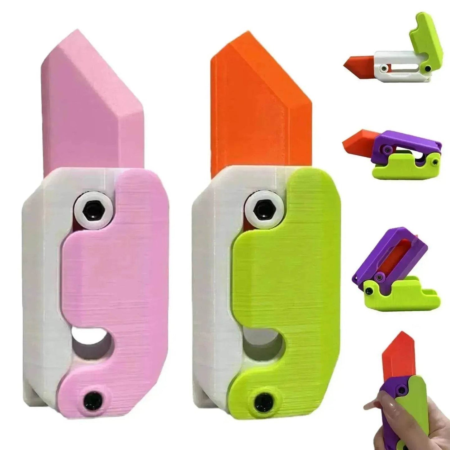 Impression 3D Gravité Cub Sauteur Petit Radis Mini Couteau Modèle