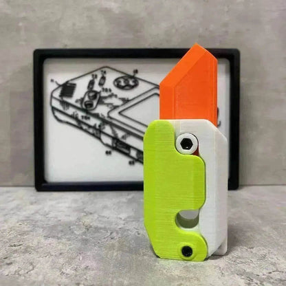 Impression 3D Gravité Cub Sauteur Petit Radis Mini Couteau Modèle