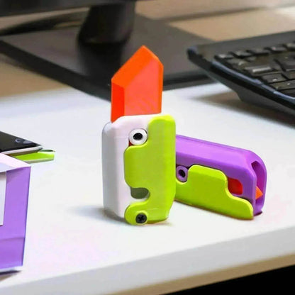 Impression 3D Gravité Cub Sauteur Petit Radis Mini Couteau Modèle